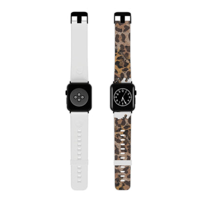 Vintage Distressed Leopard Print Apple Watch Band - BOGO Cases