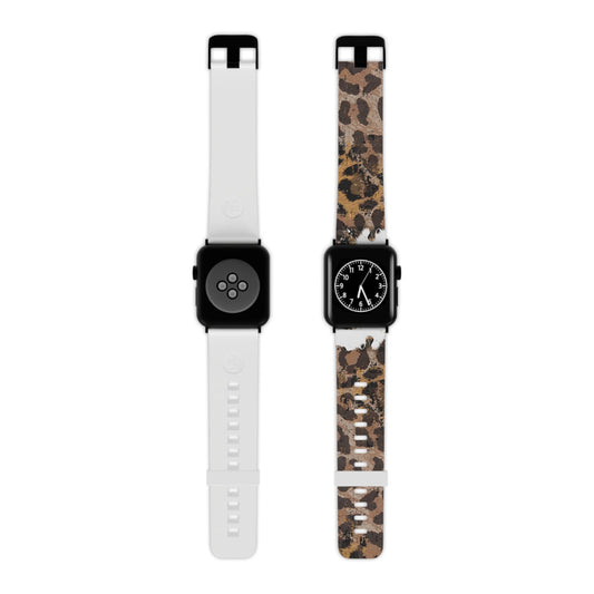 Vintage Distressed Leopard Print Apple Watch Band - BOGO Cases