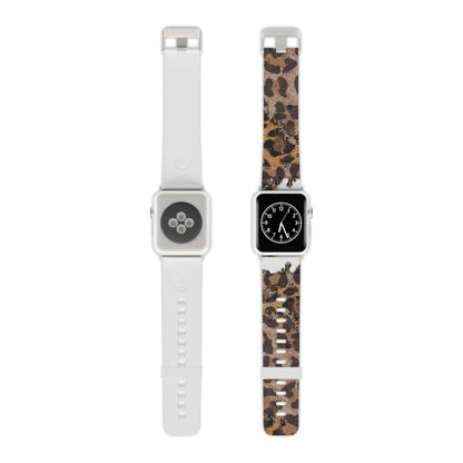 Vintage Distressed Leopard Print Apple Watch Band - BOGO Cases