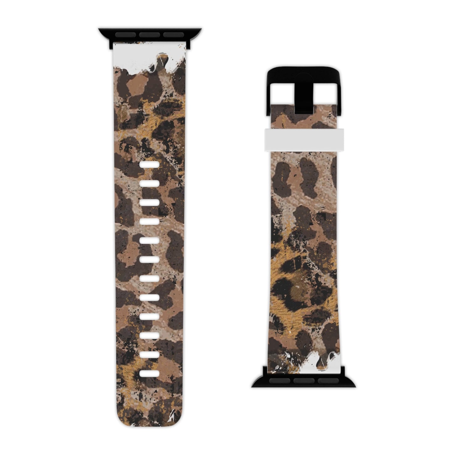 Vintage Distressed Leopard Print Apple Watch Band - BOGO Cases