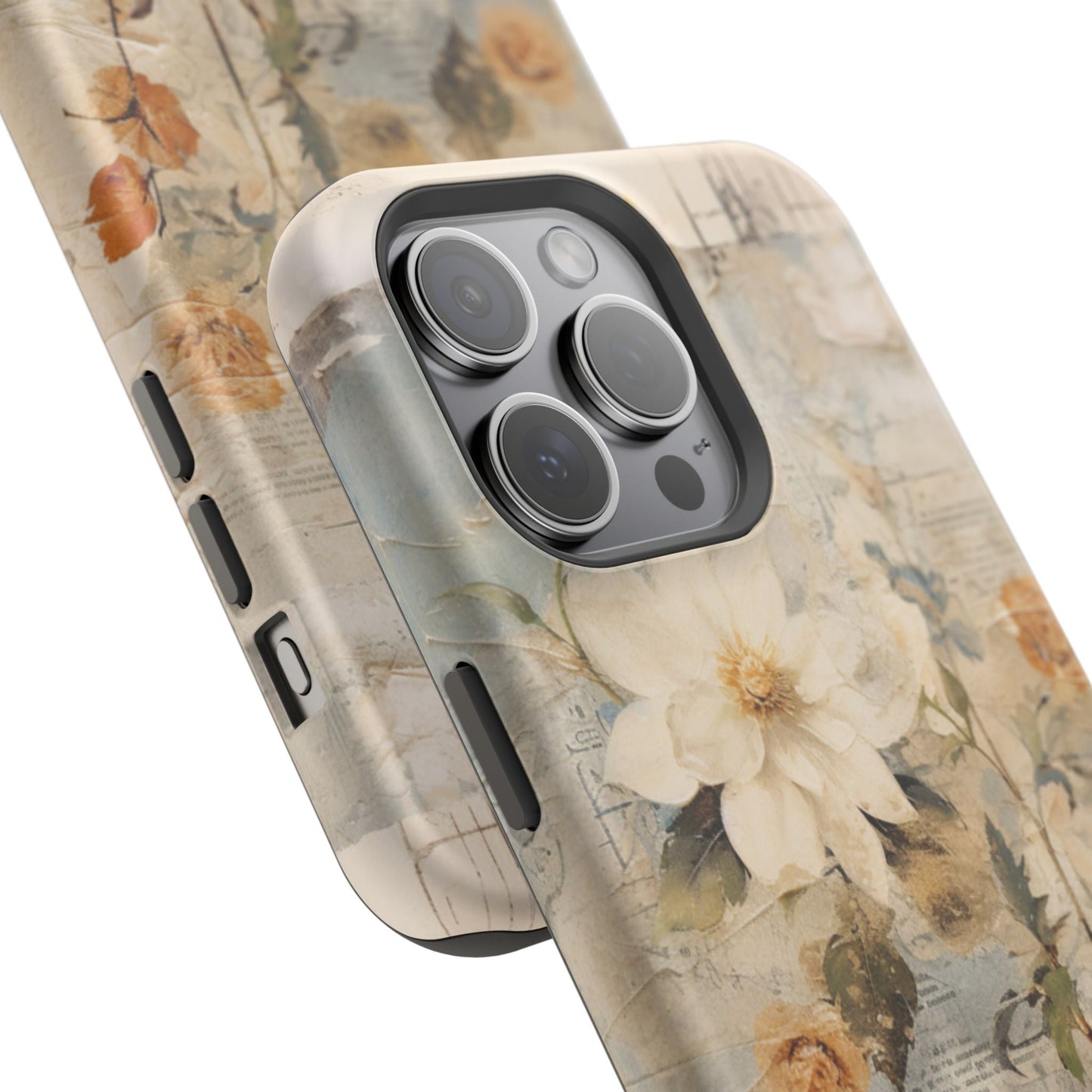 Vintage Floral Collage - MagSafe iPhone Case, Elegant & Protective - BOGO Cases