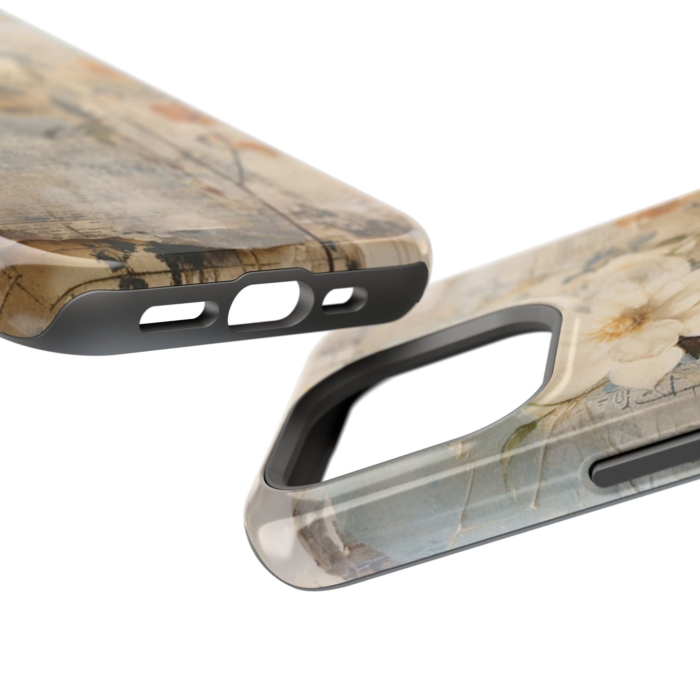 Vintage Floral Collage - MagSafe iPhone Case, Elegant & Protective - BOGO Cases
