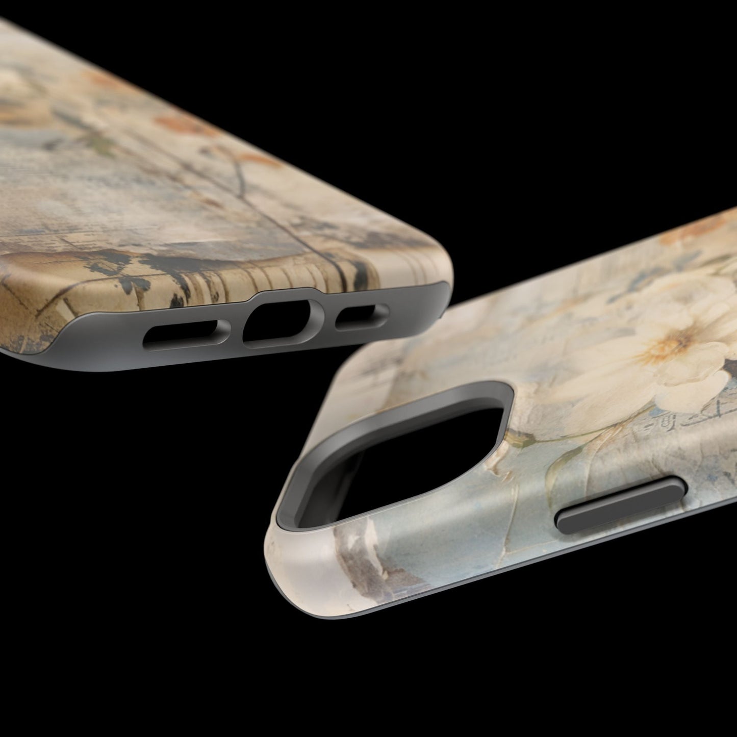 Vintage Floral Collage - MagSafe iPhone Case, Elegant & Protective - BOGO Cases