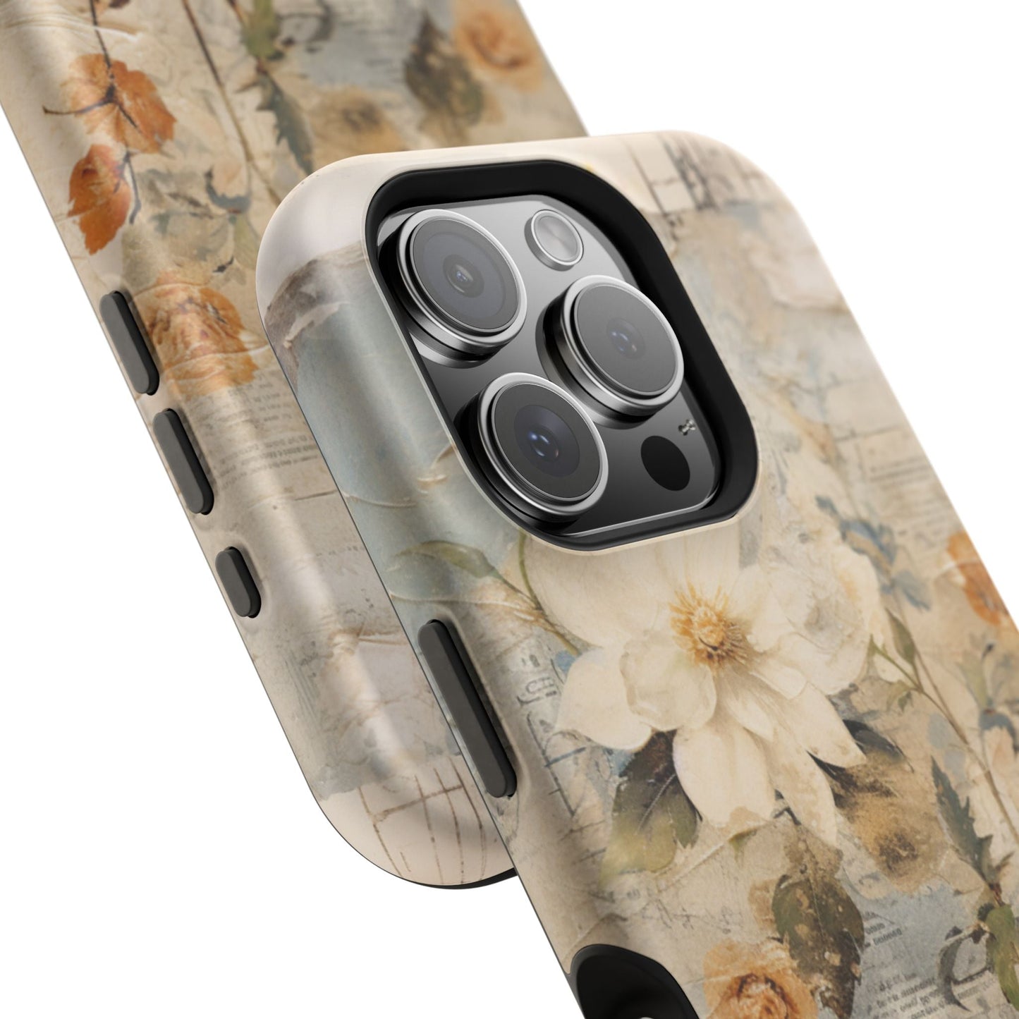 Vintage Floral Collage - MagSafe iPhone Case, Elegant & Protective - BOGO Cases