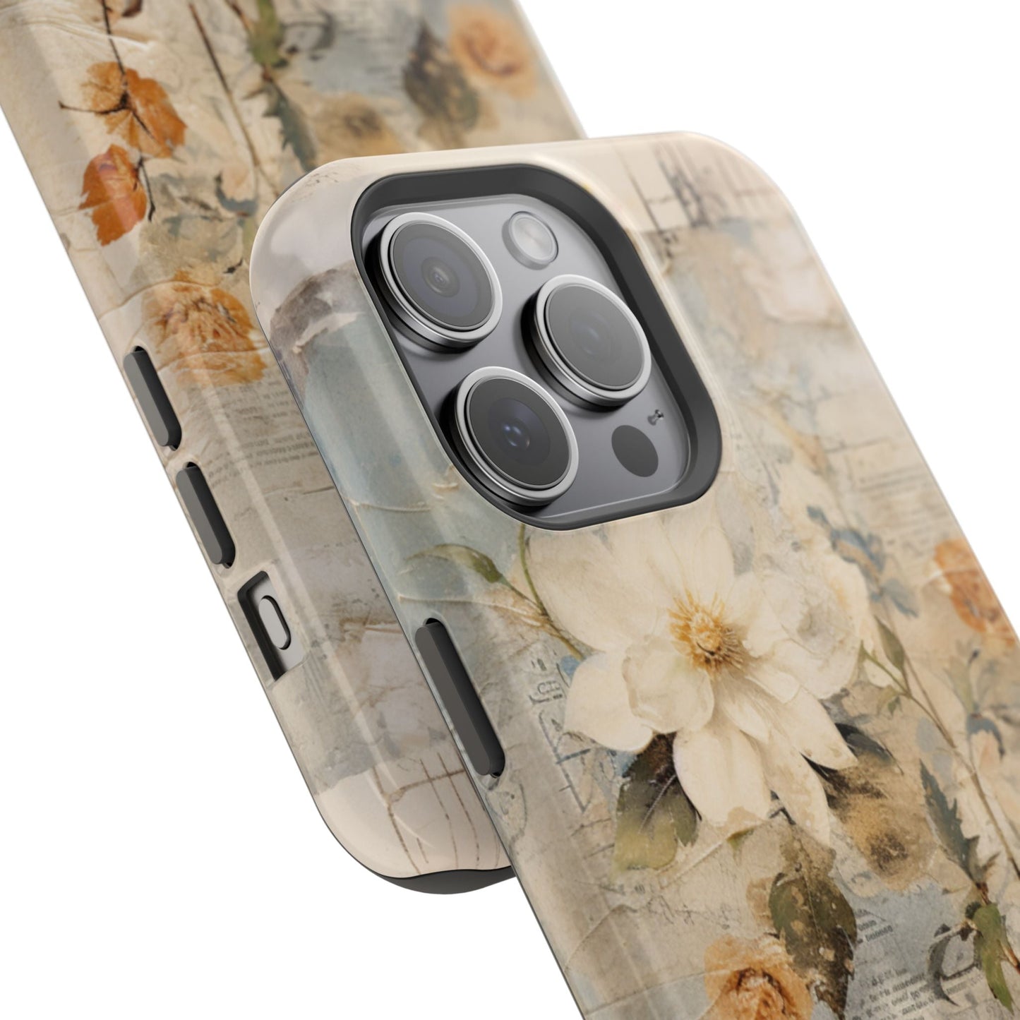 Vintage Floral Collage - MagSafe iPhone Case, Elegant & Protective - BOGO Cases