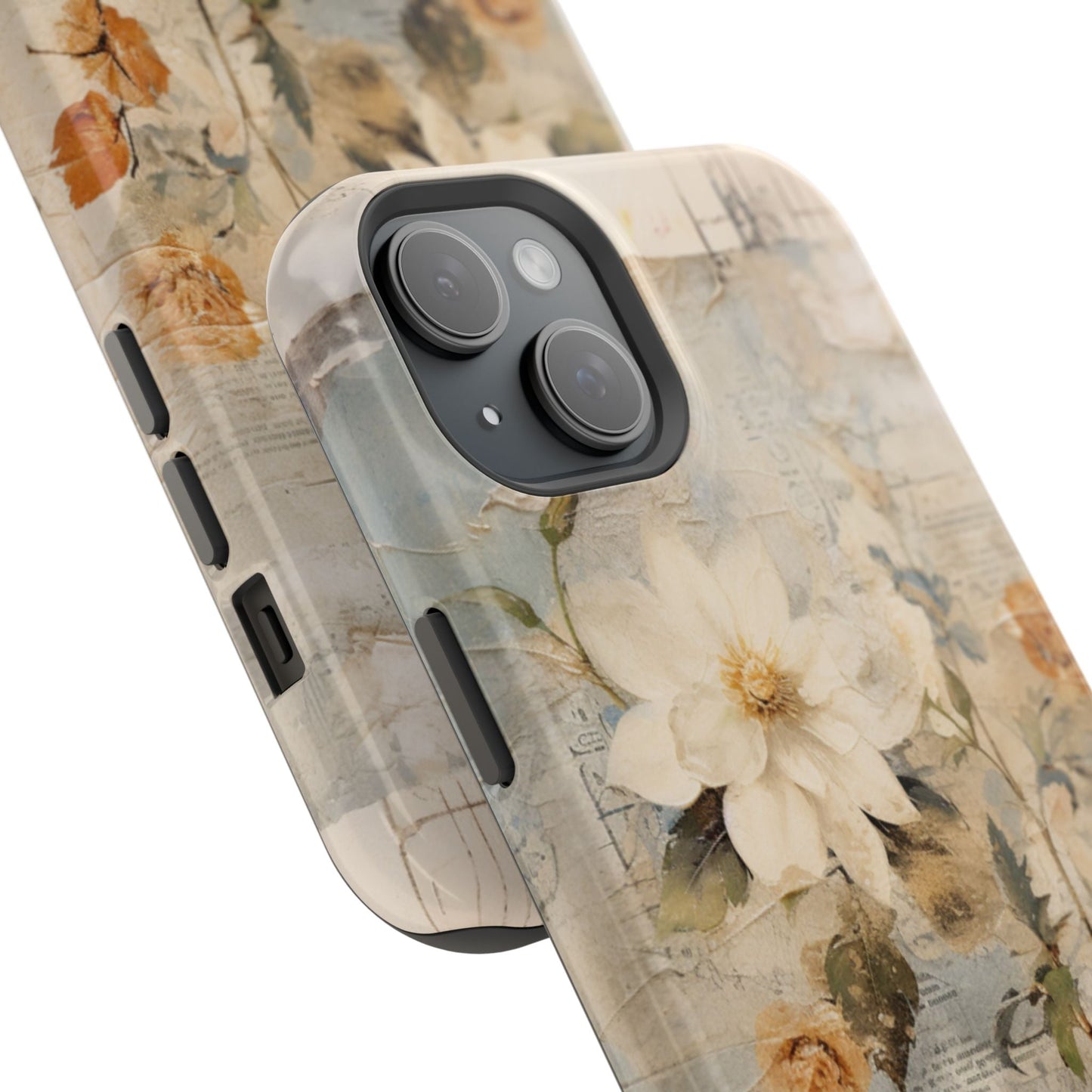 Vintage Floral Collage - MagSafe iPhone Case, Elegant & Protective - BOGO Cases