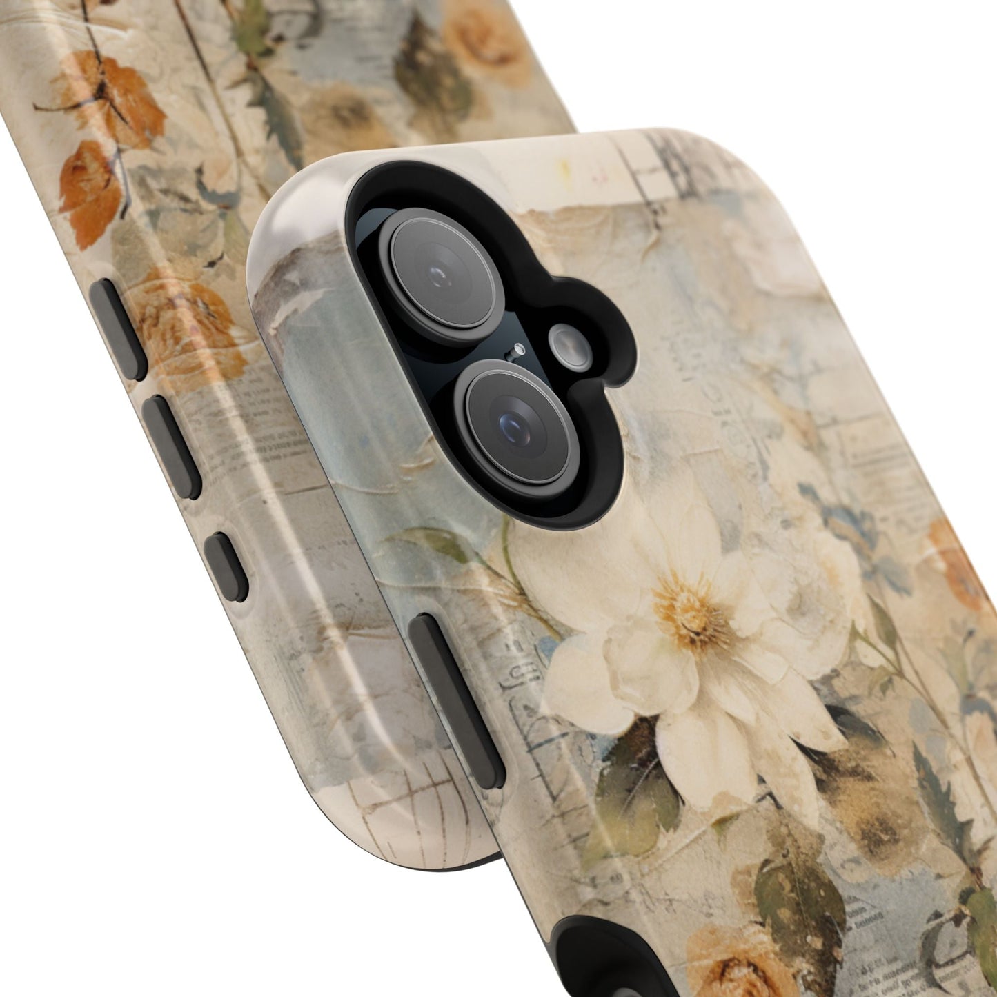 Vintage Floral Collage - MagSafe iPhone Case, Elegant & Protective - BOGO Cases