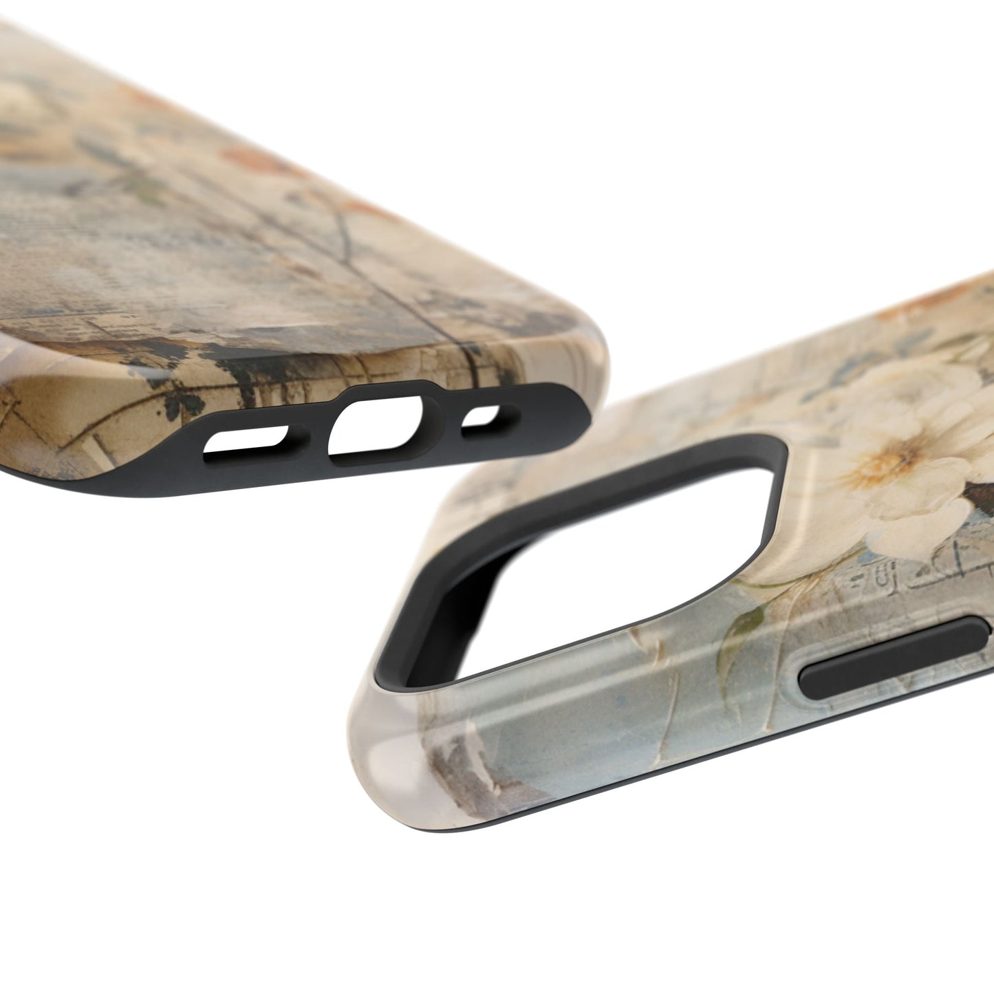 Vintage Floral Collage - MagSafe iPhone Case, Elegant & Protective - BOGO Cases