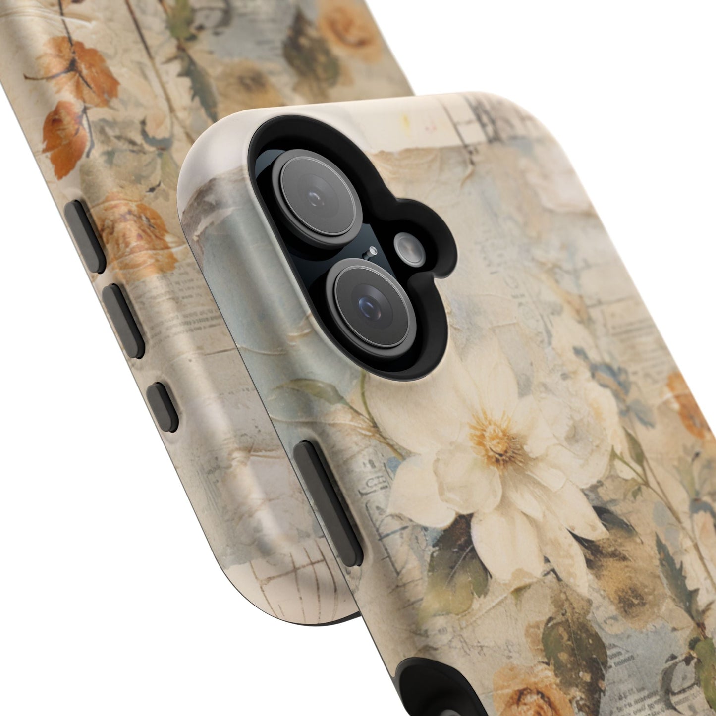 Vintage Floral Collage - MagSafe iPhone Case, Elegant & Protective - BOGO Cases