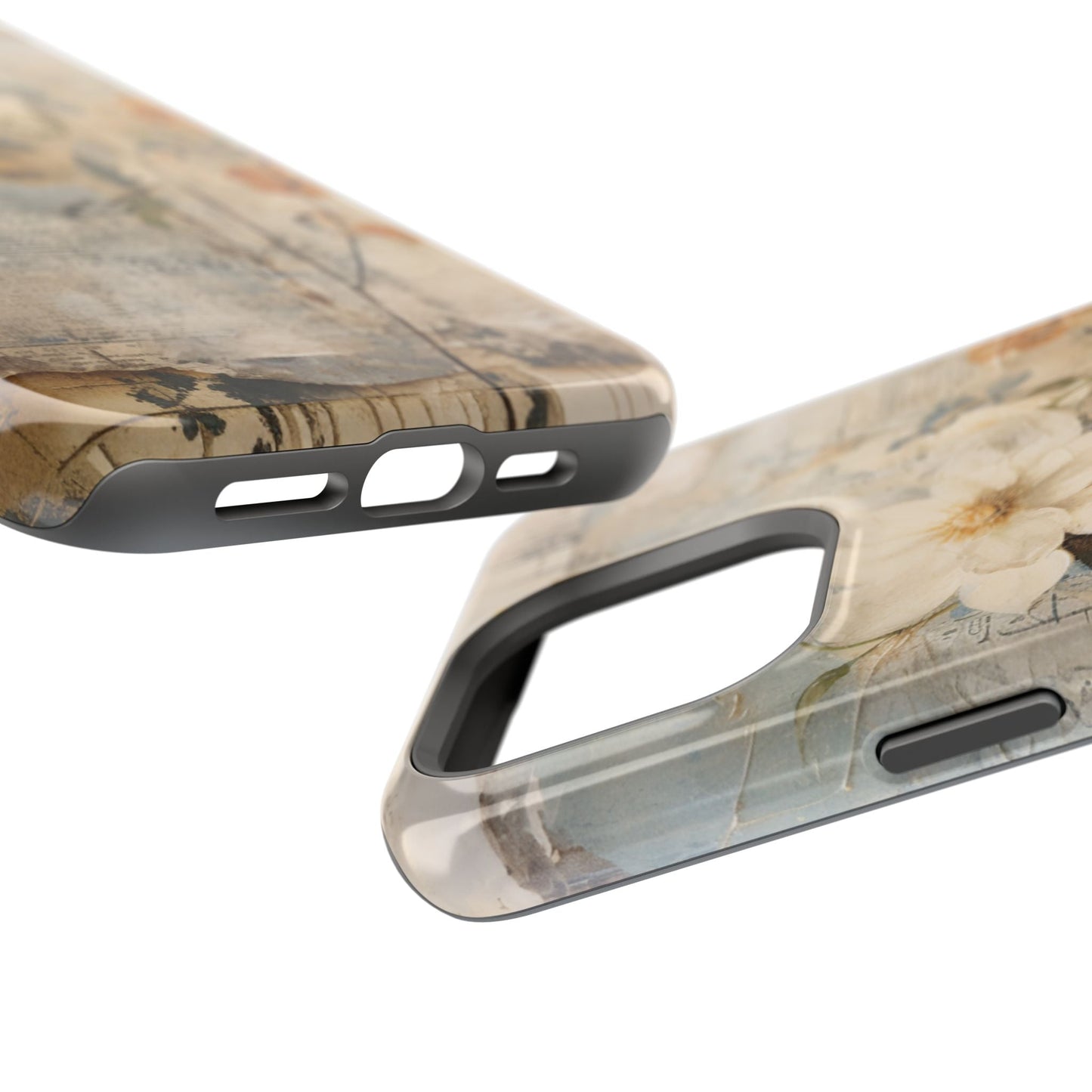 Vintage Floral Collage - MagSafe iPhone Case, Elegant & Protective - BOGO Cases