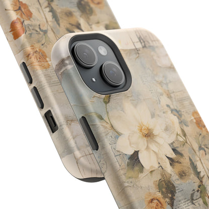 Vintage Floral Collage - MagSafe iPhone Case, Elegant & Protective - BOGO Cases