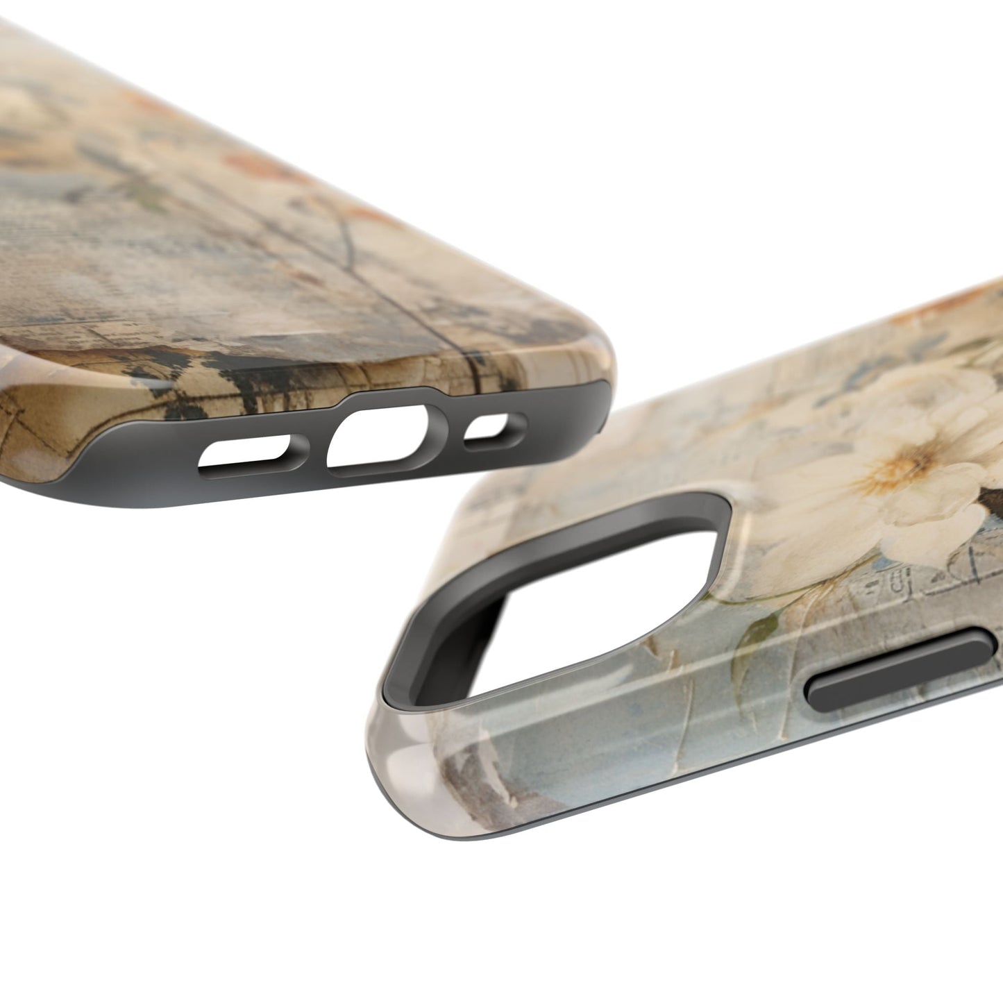 Vintage Floral Collage - MagSafe iPhone Case, Elegant & Protective - BOGO Cases