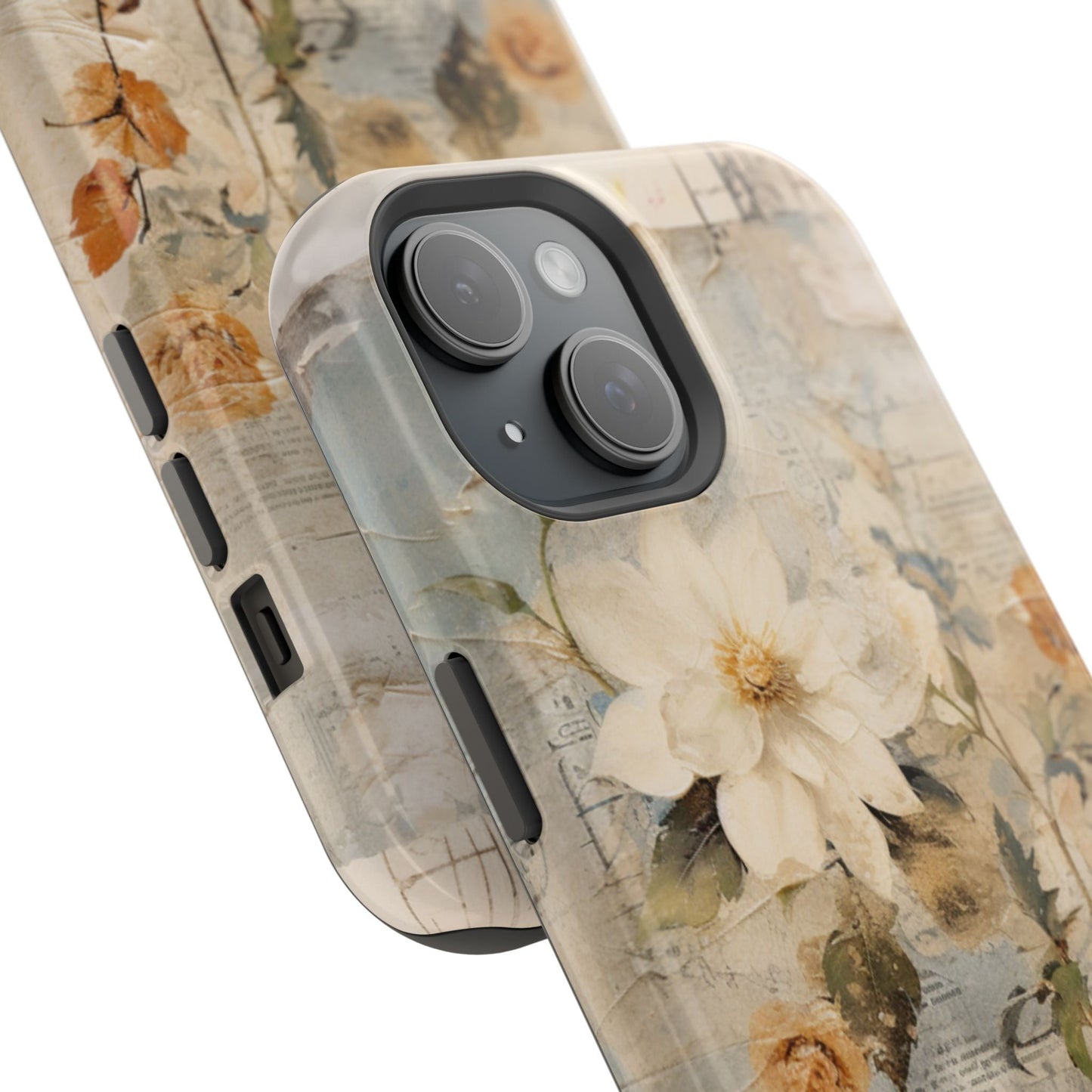 Vintage Floral Collage - MagSafe iPhone Case, Elegant & Protective - BOGO Cases