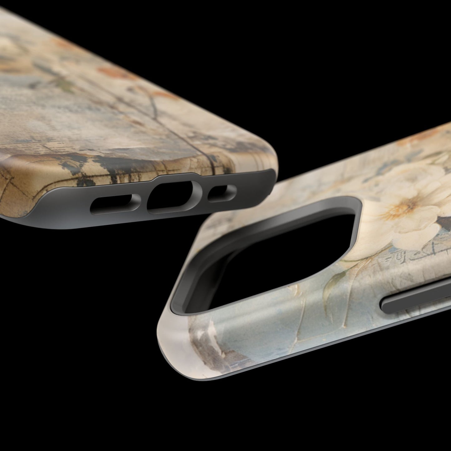 Vintage Floral Collage - MagSafe iPhone Case, Elegant & Protective - BOGO Cases