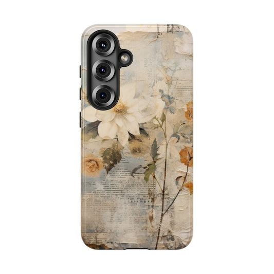 Vintage Floral Collage - Samsung Galaxy Case, Elegant & Protective - BOGO Cases