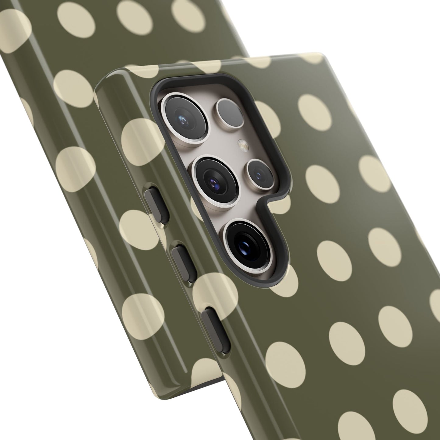 Vintage Green & Cream Polka Dots – Samsung Galaxy Case - BOGO Cases