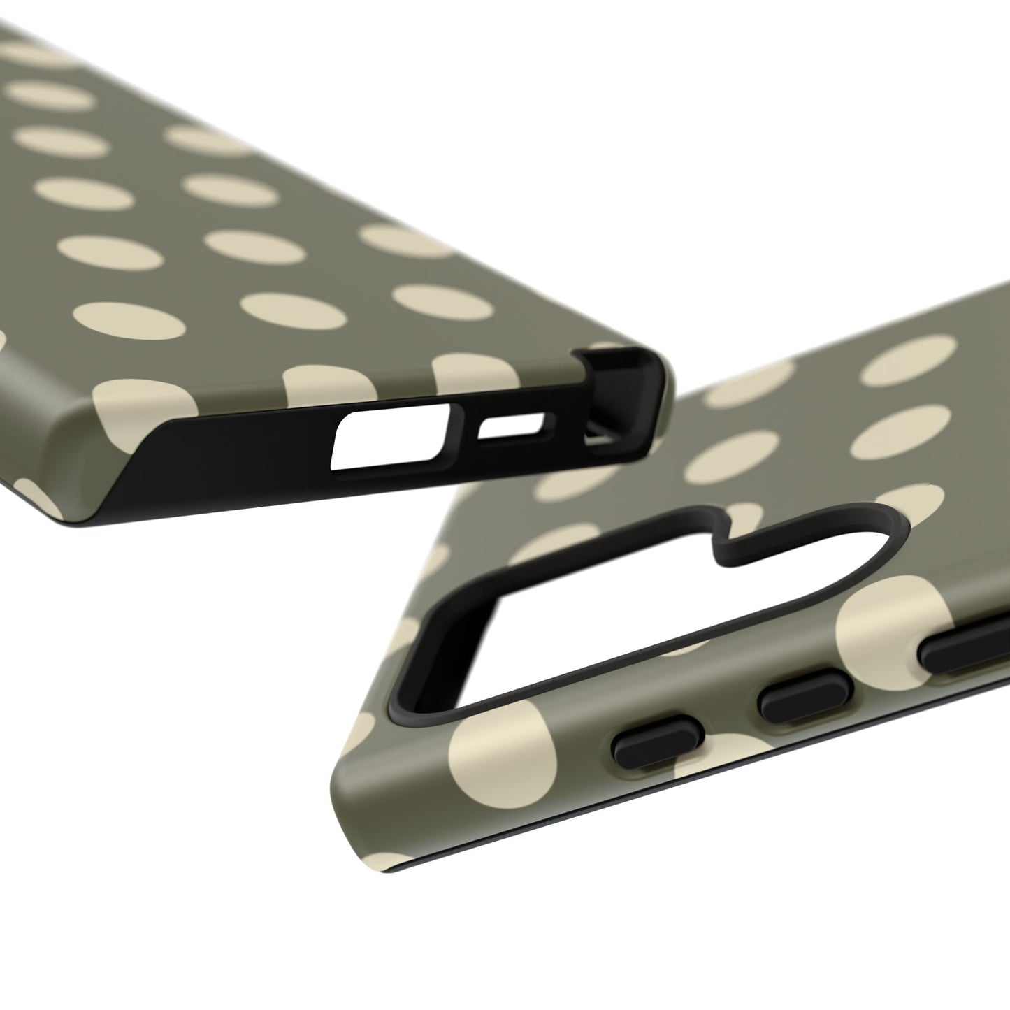 Vintage Green & Cream Polka Dots – Samsung Galaxy Case - BOGO Cases