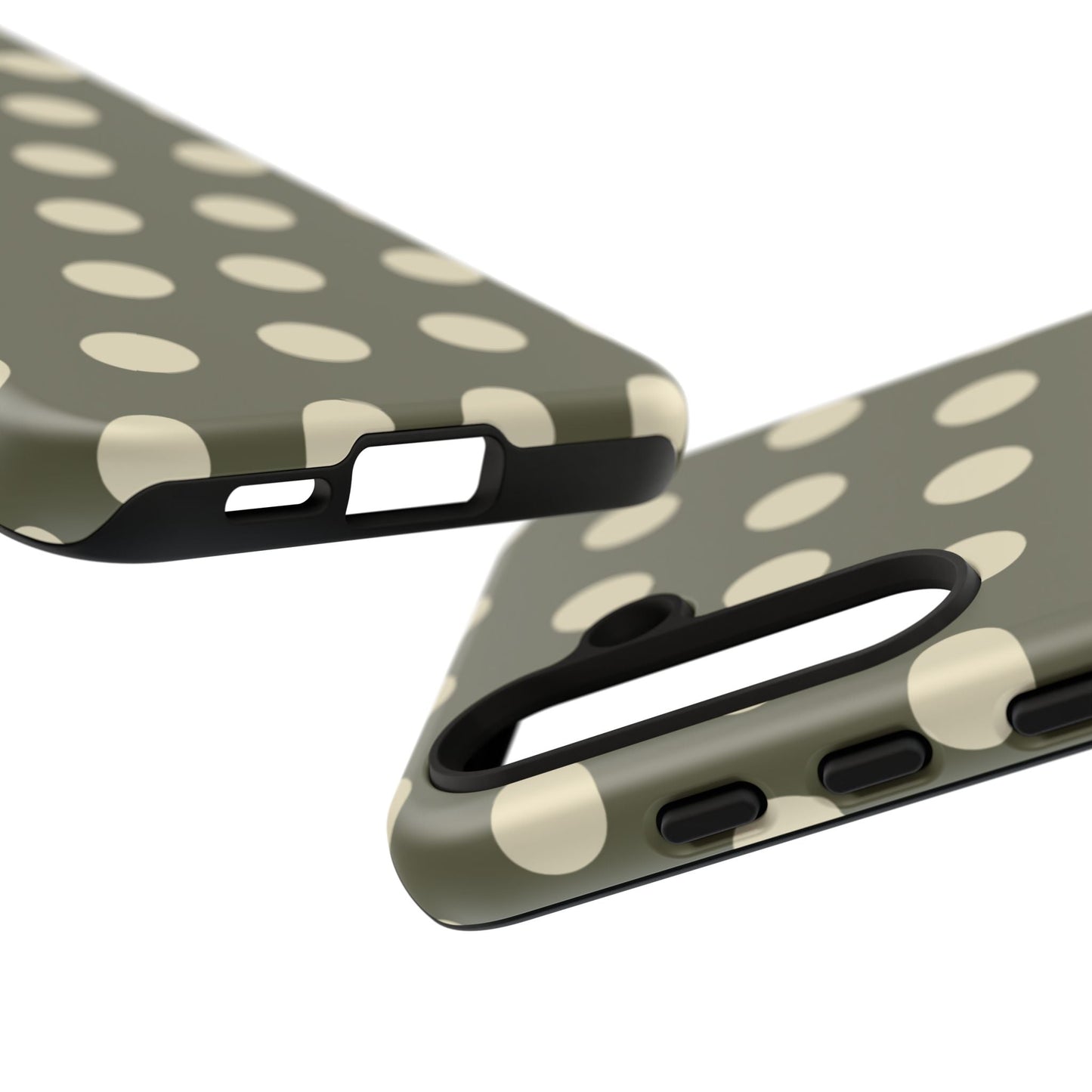 Vintage Green & Cream Polka Dots – Samsung Galaxy Case - BOGO Cases