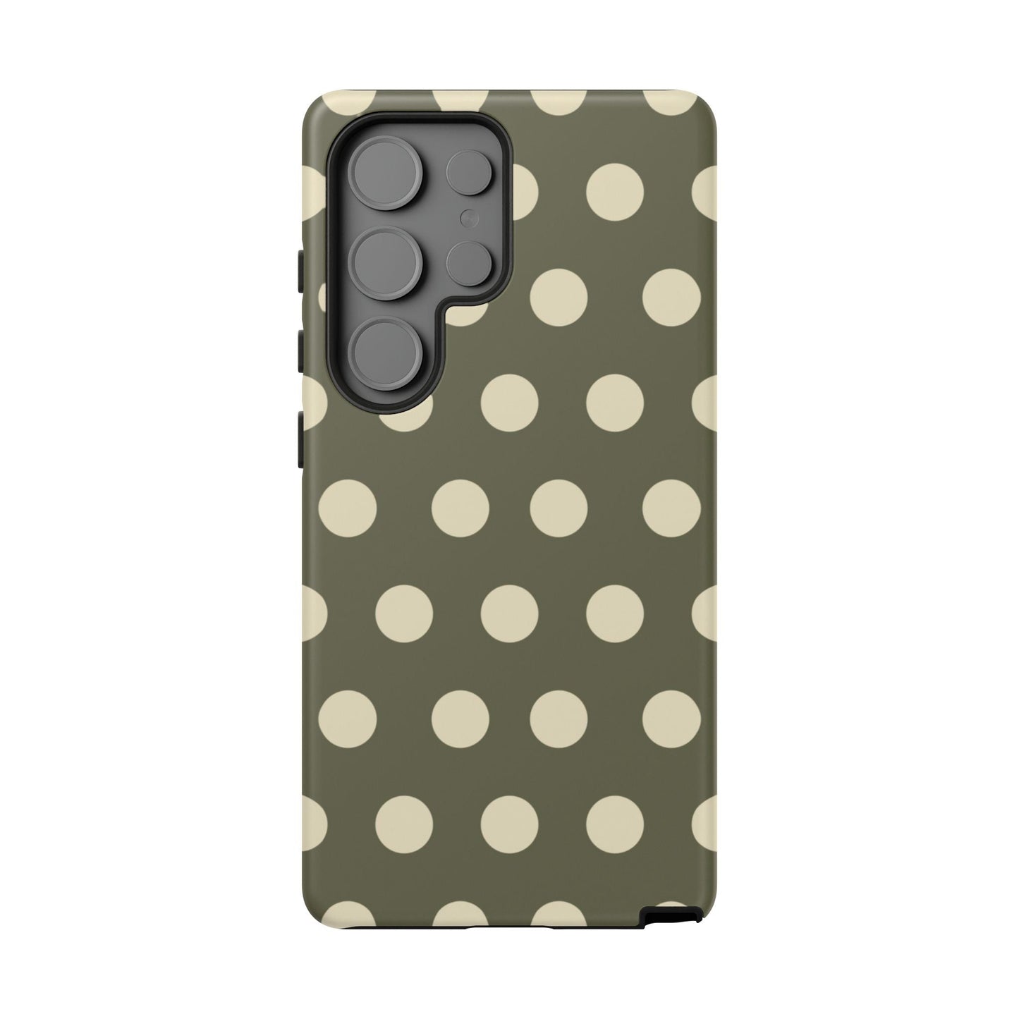 Vintage Green & Cream Polka Dots – Samsung Galaxy Case - BOGO Cases