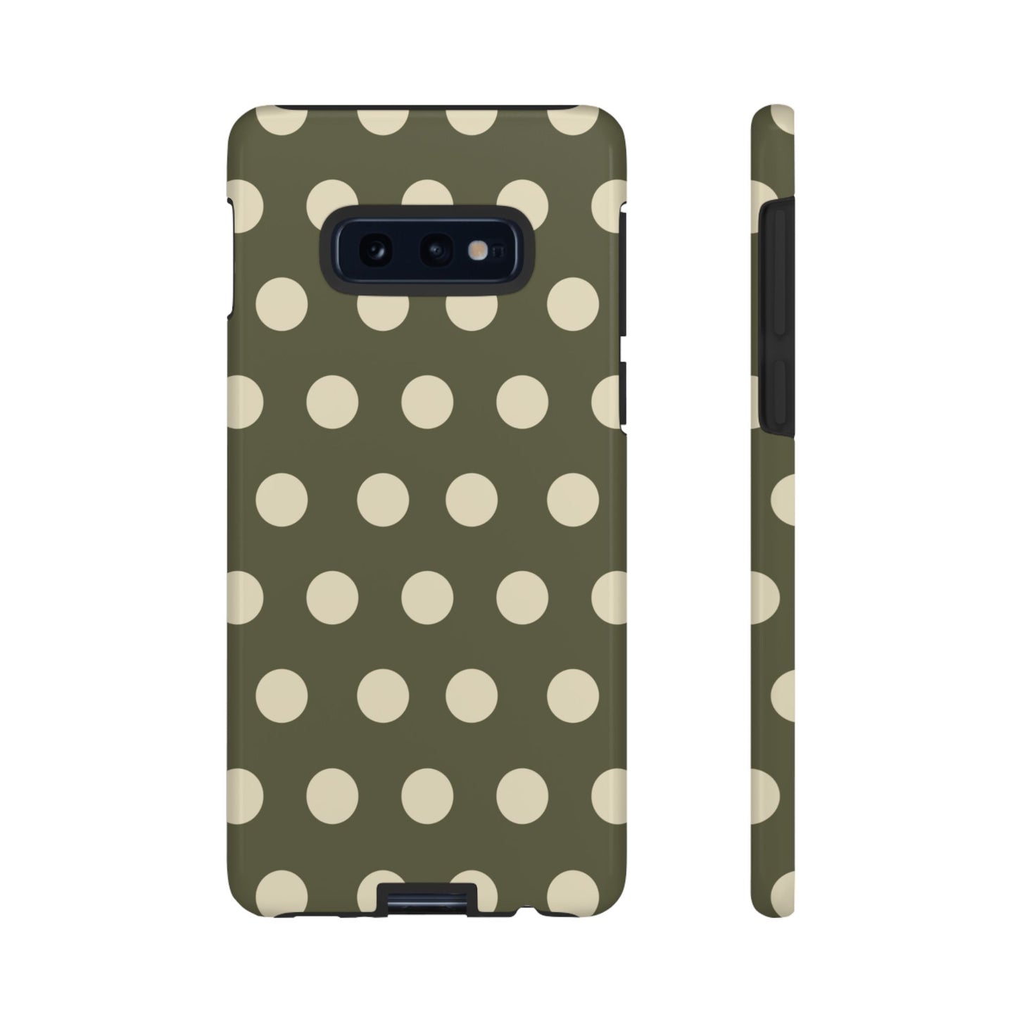Vintage Green & Cream Polka Dots – Samsung Galaxy Case - BOGO Cases