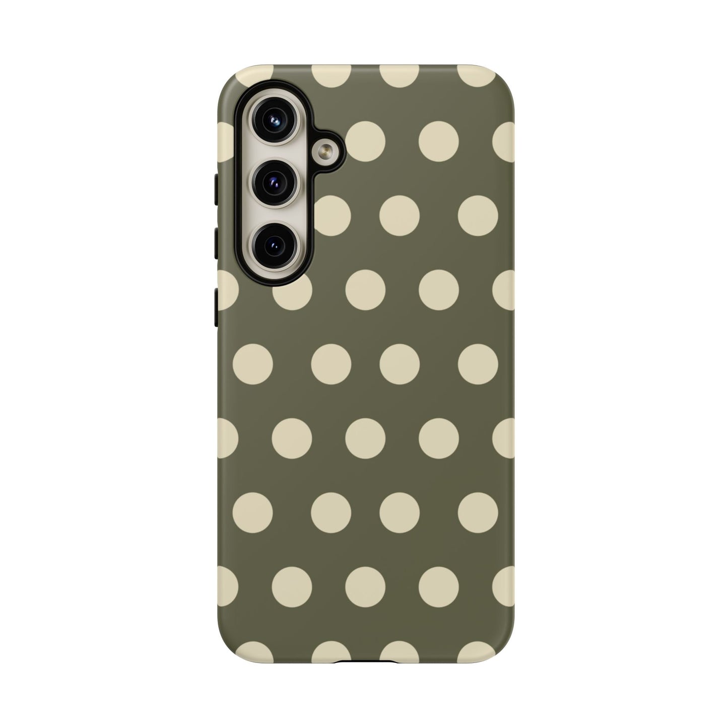 Vintage Green & Cream Polka Dots – Samsung Galaxy Case - BOGO Cases