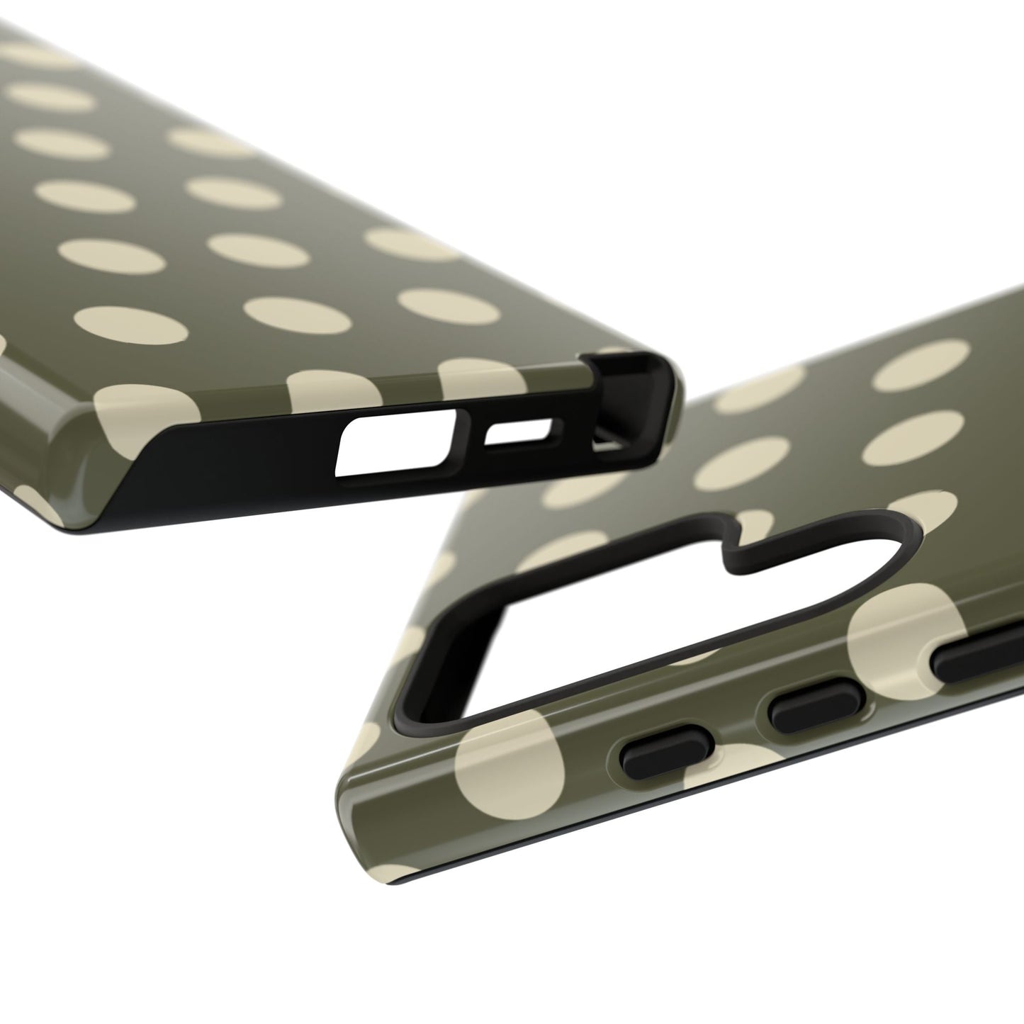 Vintage Green & Cream Polka Dots – Samsung Galaxy Case - BOGO Cases