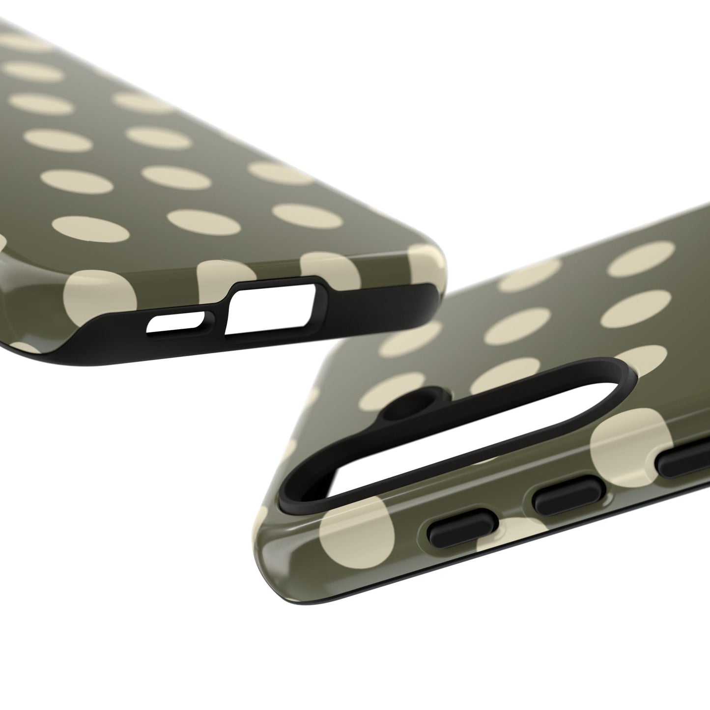 Vintage Green & Cream Polka Dots – Samsung Galaxy Case - BOGO Cases