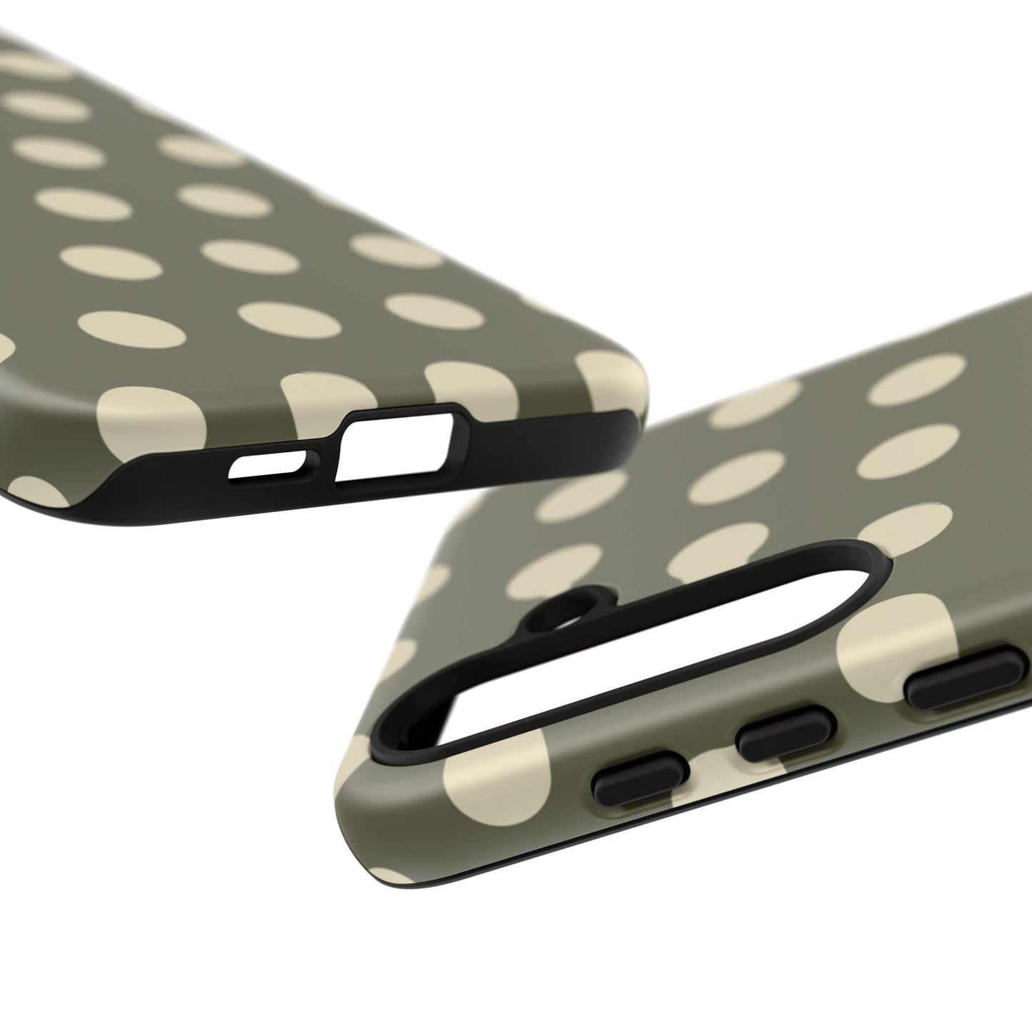Vintage Green & Cream Polka Dots – Samsung Galaxy Case - BOGO Cases