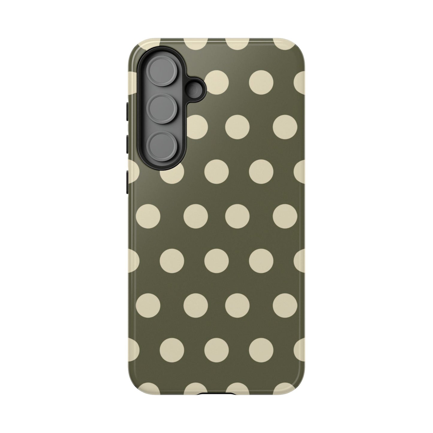 Vintage Green & Cream Polka Dots – Samsung Galaxy Case - BOGO Cases