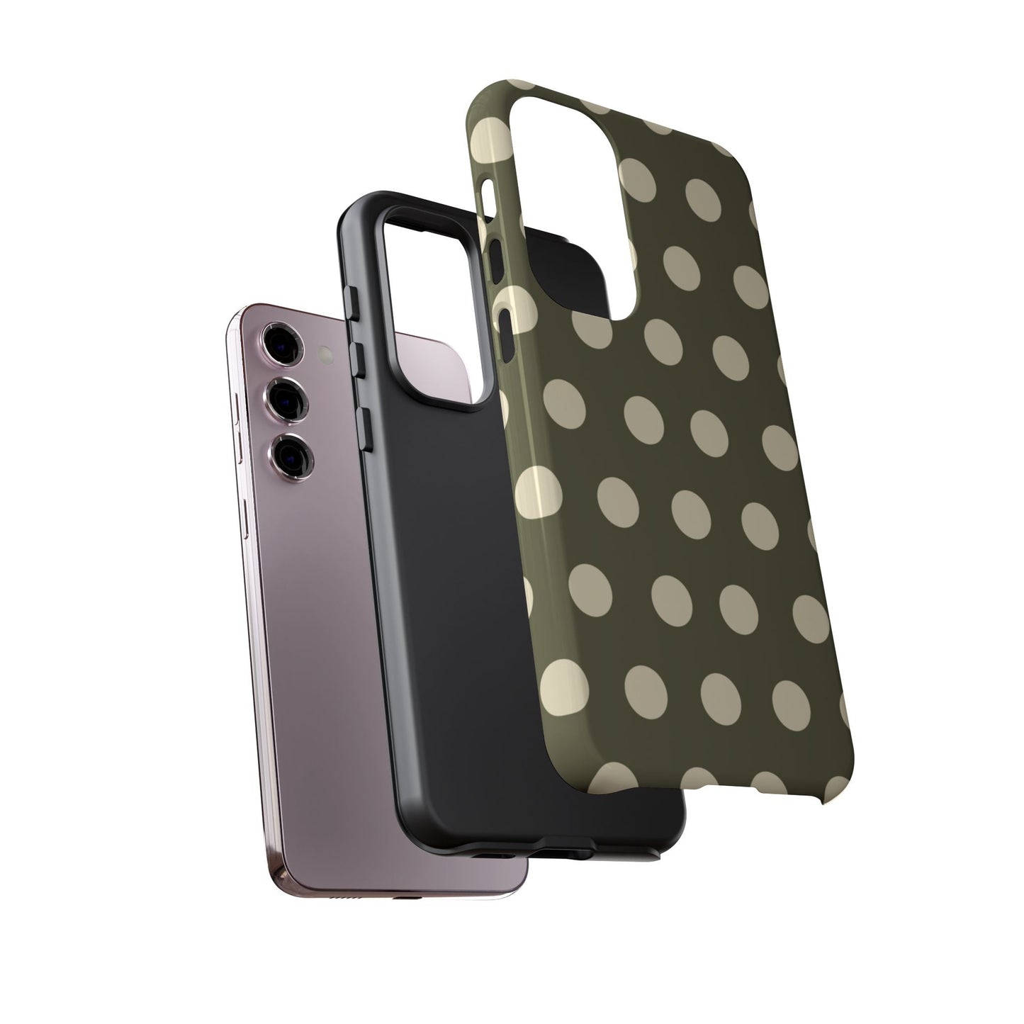 Vintage Green & Cream Polka Dots – Samsung Galaxy Case - BOGO Cases