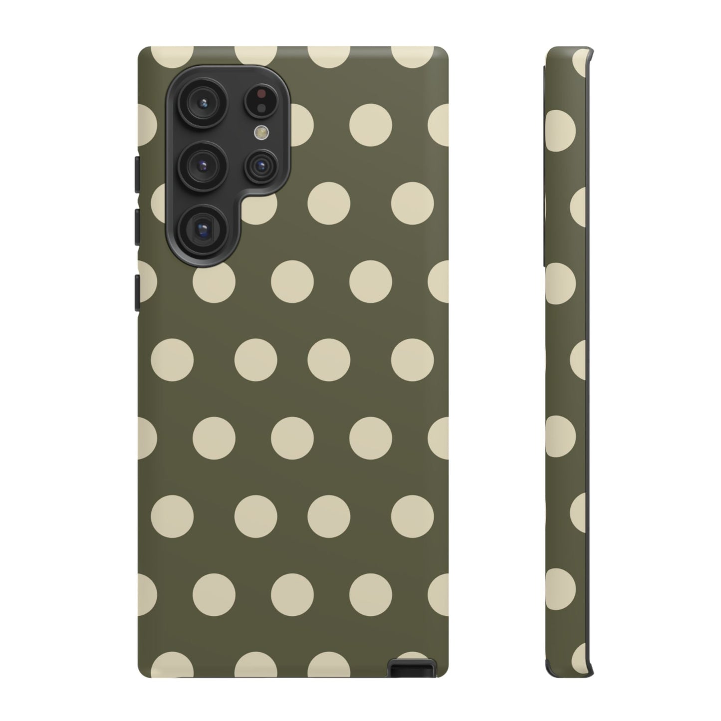 Vintage Green & Cream Polka Dots – Samsung Galaxy Case - BOGO Cases