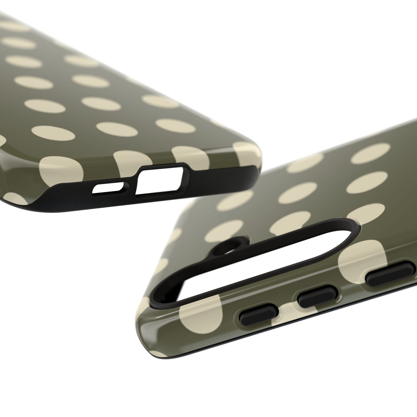 Vintage Green & Cream Polka Dots – Samsung Galaxy Case - BOGO Cases