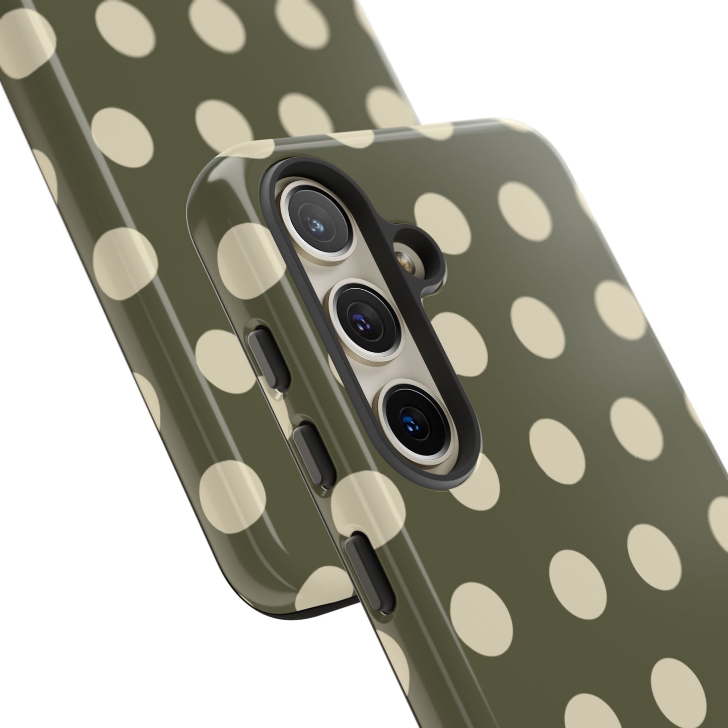 Vintage Green & Cream Polka Dots – Samsung Galaxy Case - BOGO Cases