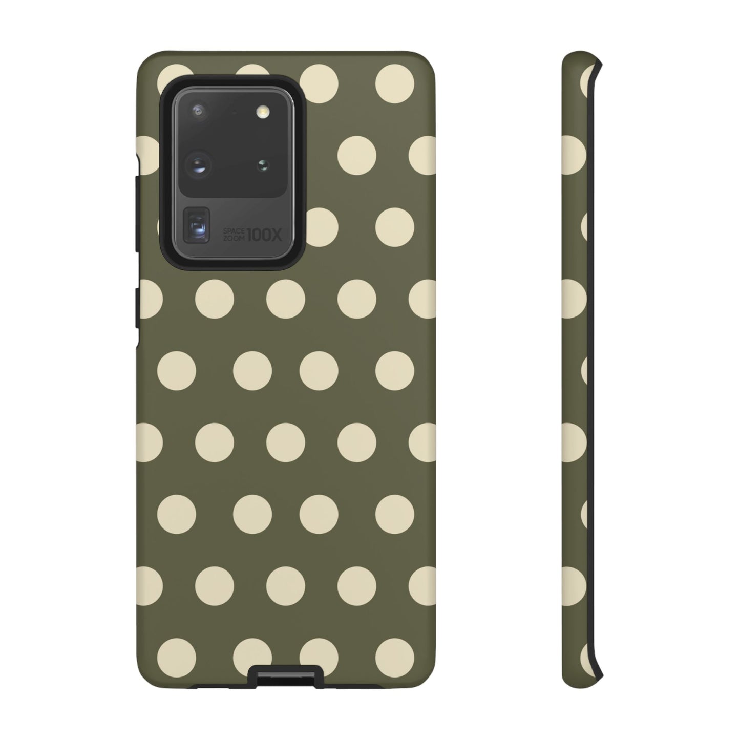 Vintage Green & Cream Polka Dots – Samsung Galaxy Case - BOGO Cases