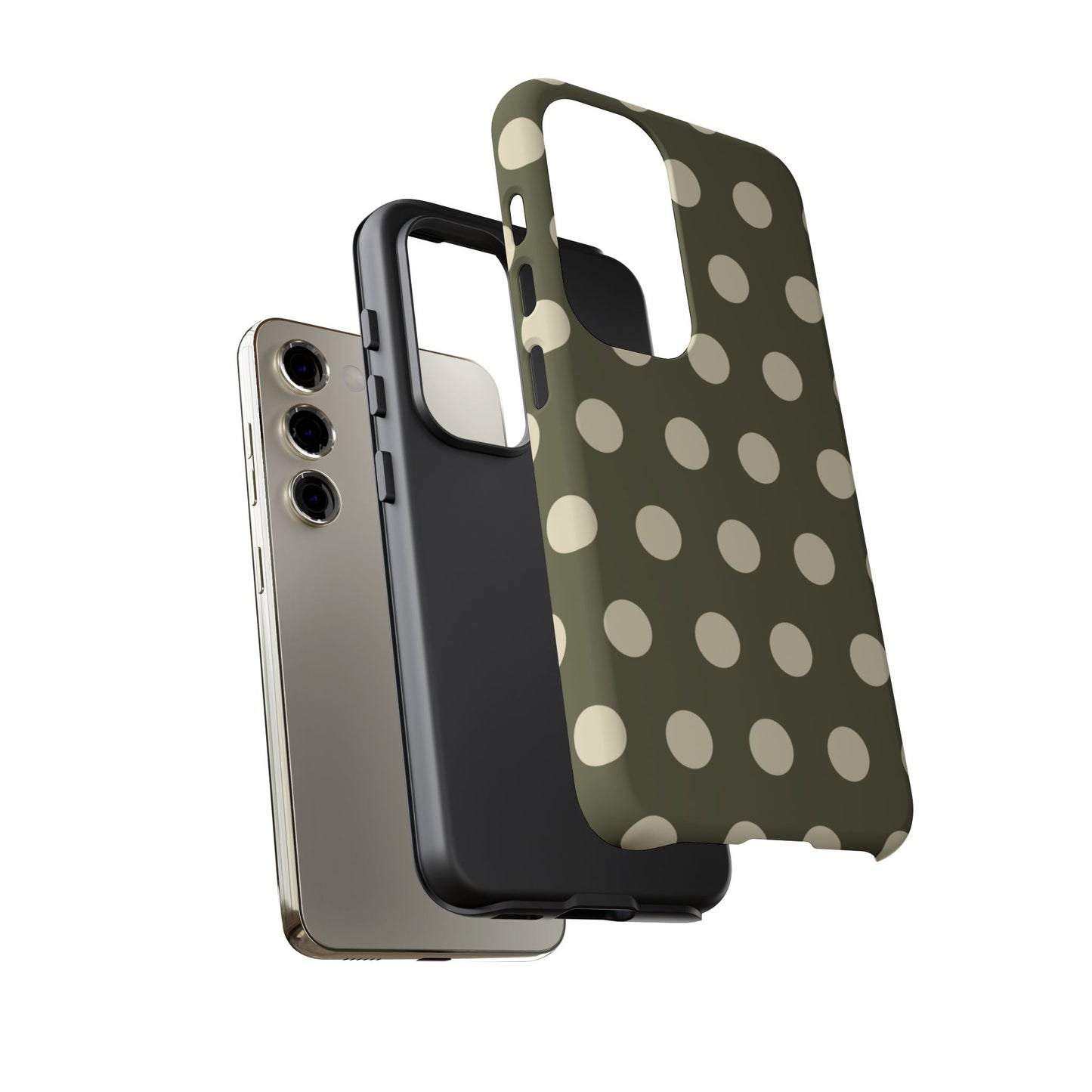 Vintage Green & Cream Polka Dots – Samsung Galaxy Case - BOGO Cases