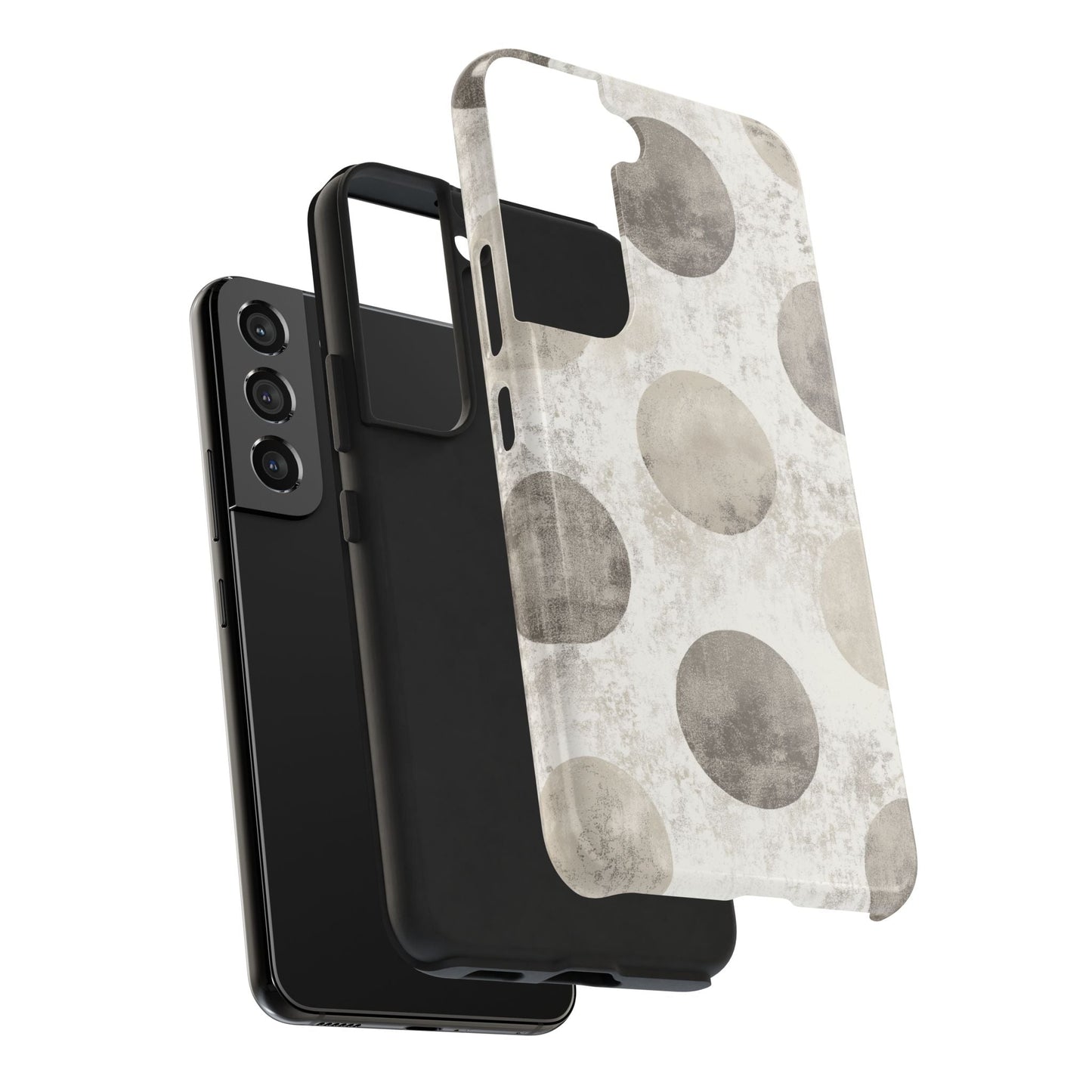 Vintage Polka Dot Samsung Galaxy Case - Minimalist Neutral Protective Cover - BOGO Cases