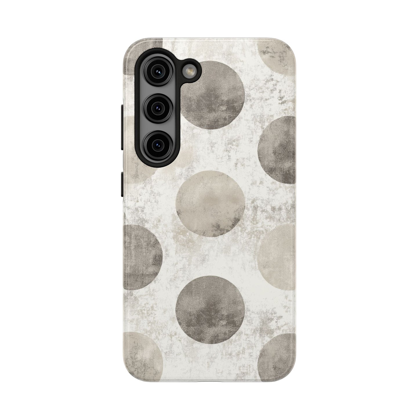 Vintage Polka Dot Samsung Galaxy Case - Minimalist Neutral Protective Cover - BOGO Cases
