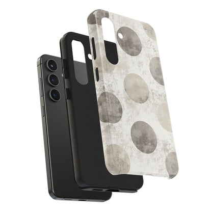 Vintage Polka Dot Samsung Galaxy Case - Minimalist Neutral Protective Cover - BOGO Cases