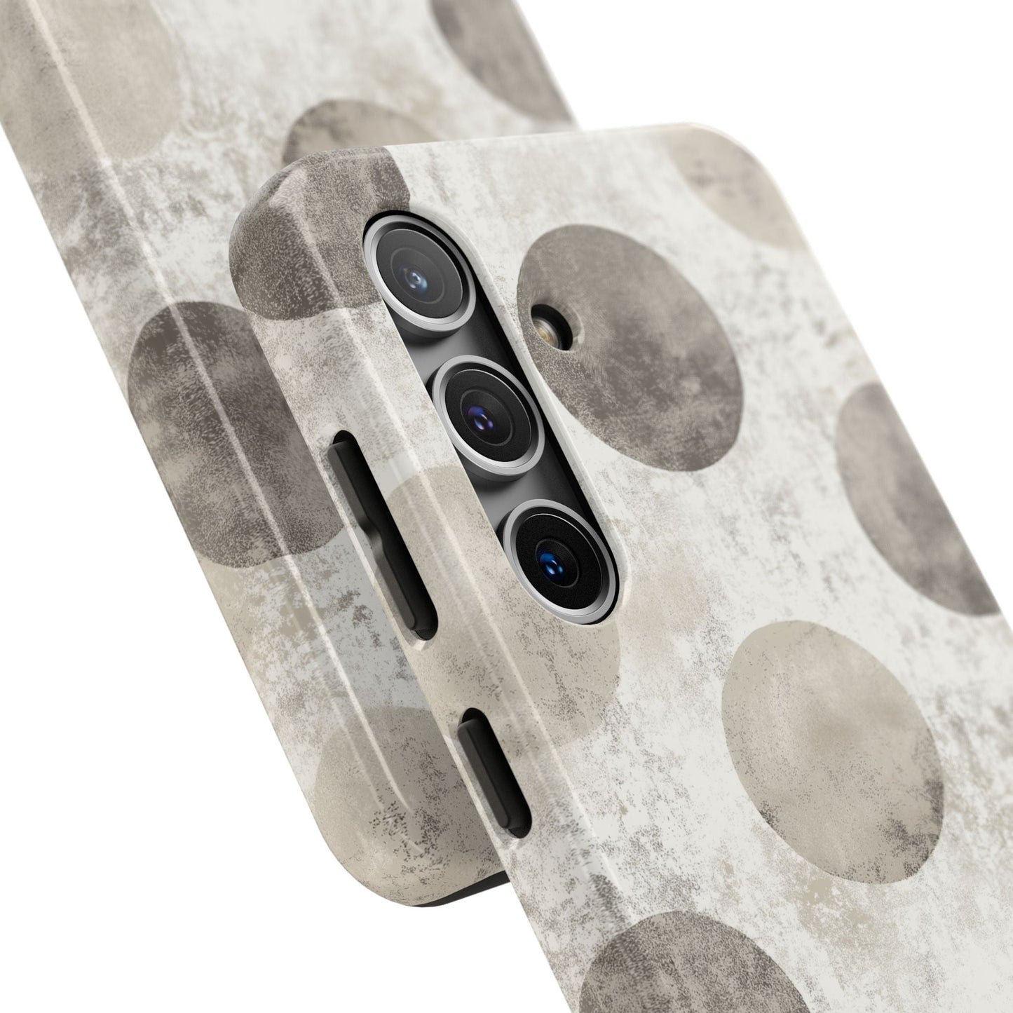 Vintage Polka Dot Samsung Galaxy Case - Minimalist Neutral Protective Cover - BOGO Cases