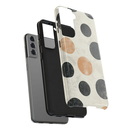 Vintage Polka Dot Samsung Galaxy Case - Retro Abstract Protective Cover - BOGO Cases