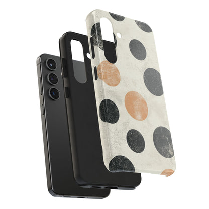 Vintage Polka Dot Samsung Galaxy Case - Retro Abstract Protective Cover - BOGO Cases