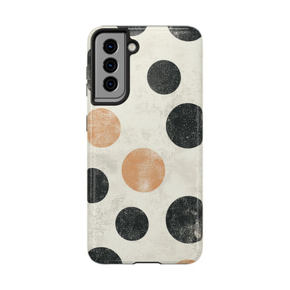 Vintage Polka Dot Samsung Galaxy Case - Retro Abstract Protective Cover - BOGO Cases