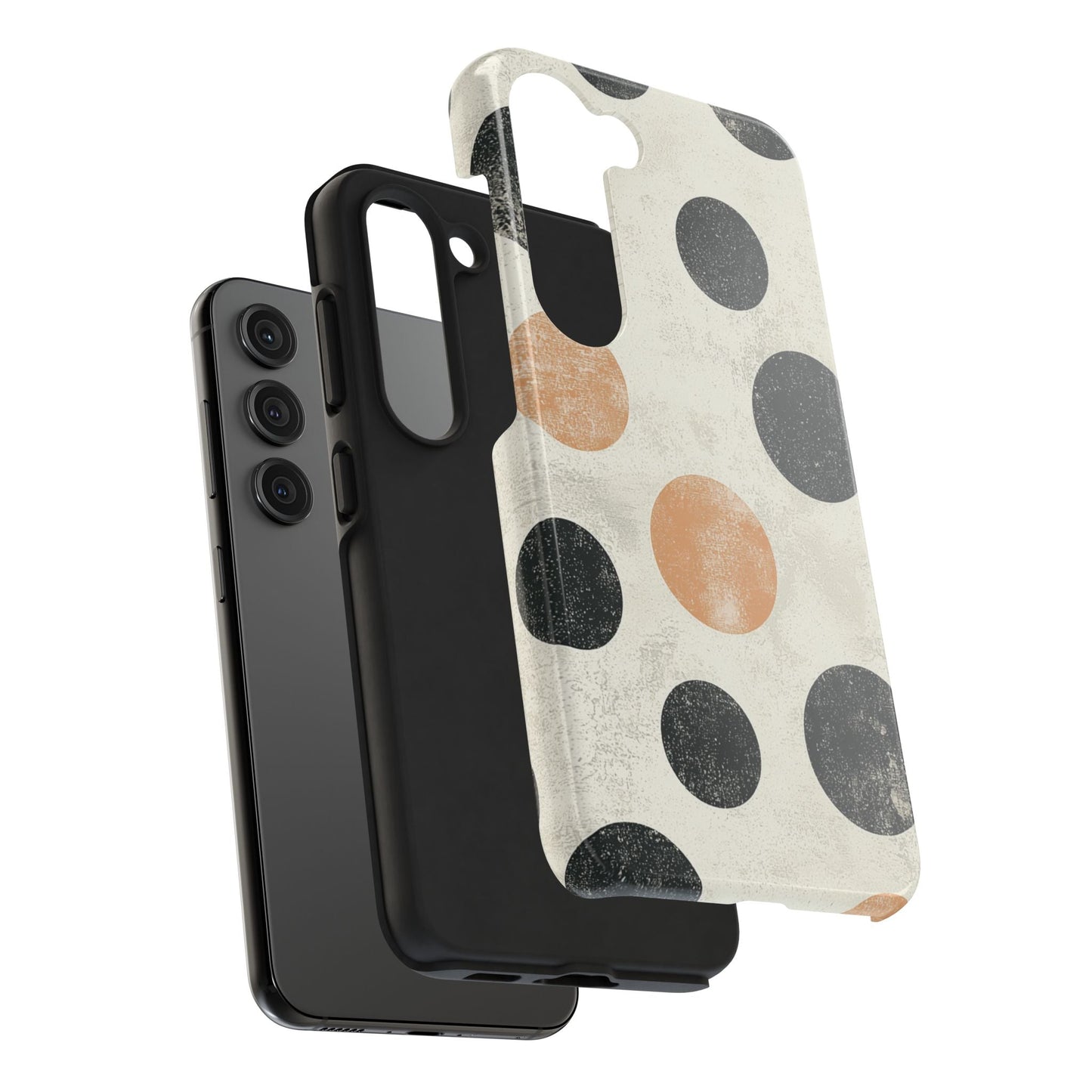 Vintage Polka Dot Samsung Galaxy Case - Retro Abstract Protective Cover - BOGO Cases