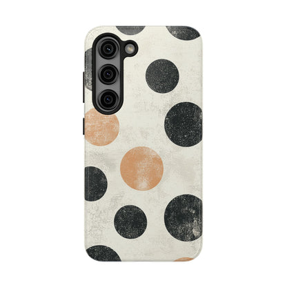 Vintage Polka Dot Samsung Galaxy Case - Retro Abstract Protective Cover - BOGO Cases