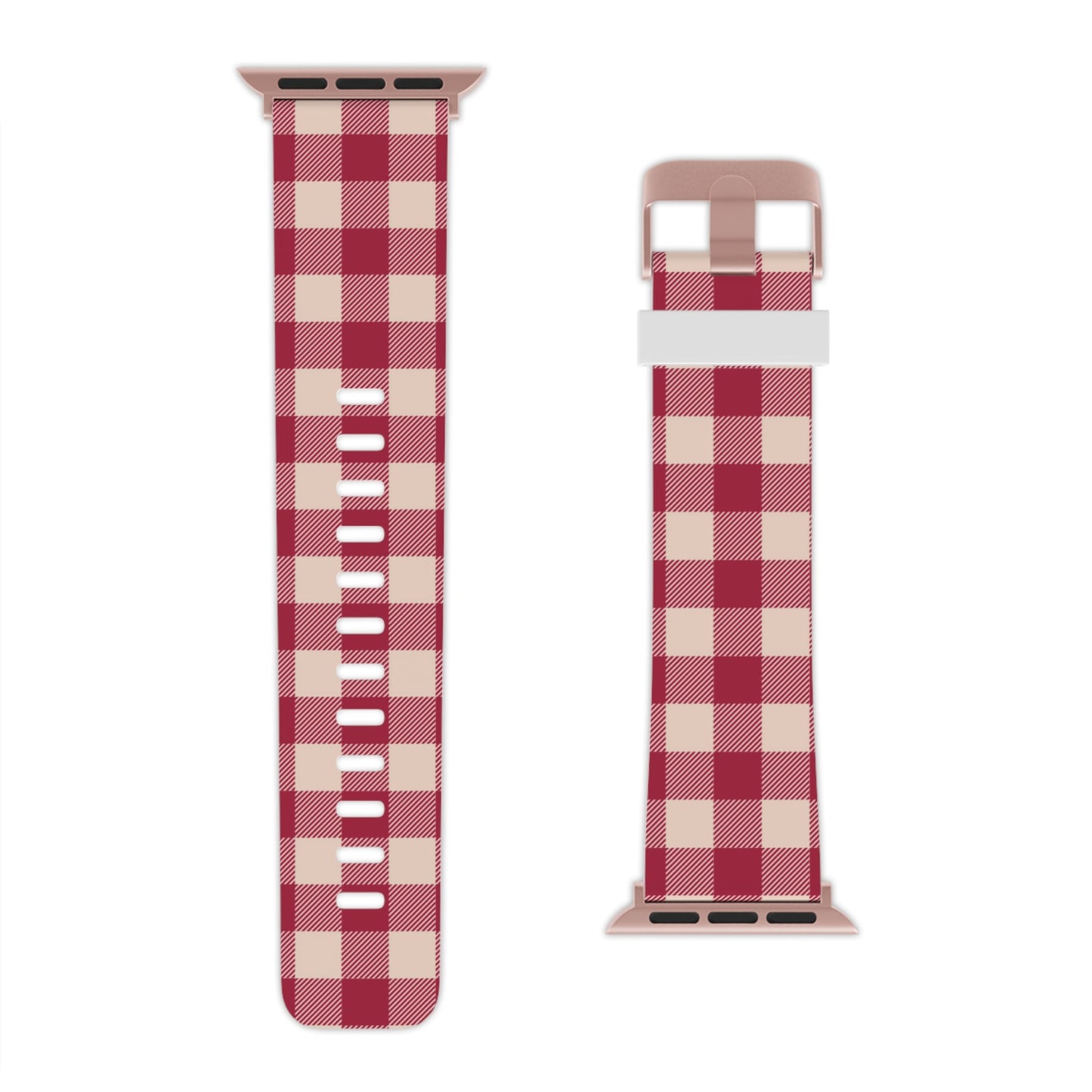 Vintage Red Gingham Check  Apple Watch Band - BOGO Cases