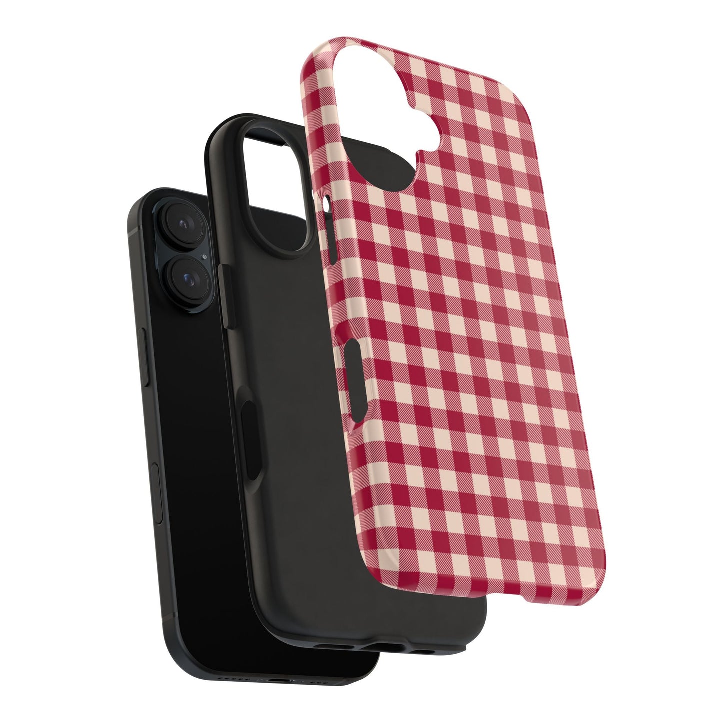 Vintage Red Gingham Check – iPhone Series Case - BOGO Cases
