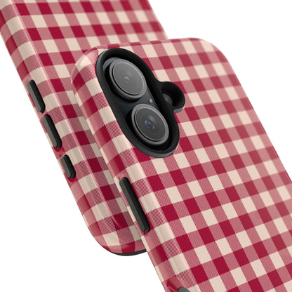 Vintage Red Gingham Check – iPhone Series Case - BOGO Cases
