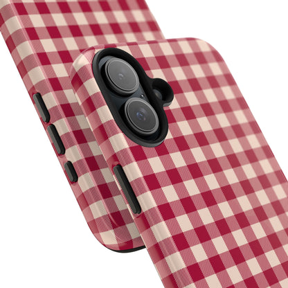 Vintage Red Gingham Check – iPhone Series Case - BOGO Cases