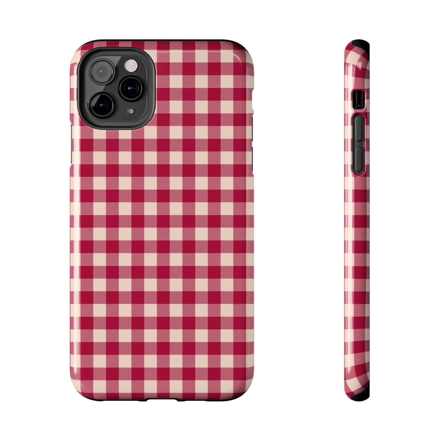 Vintage Red Gingham Check – iPhone Series Case - BOGO Cases