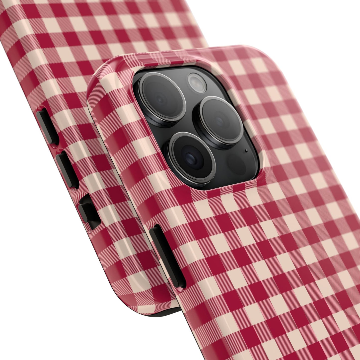 Vintage Red Gingham Check – iPhone Series Case - BOGO Cases